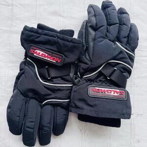 Salomon Gloves Women’s Adult Size M Outdoor Black Winter Ski Hike Mt Blanc